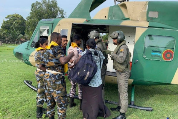 யாழில் தொடரும் சீரற்ற காலநிலை - களமிறங்கும் விமான படை உலங்கு வானூர்திகள் | Today Weather In Sri Lanka Heavy Rain With Thunder
