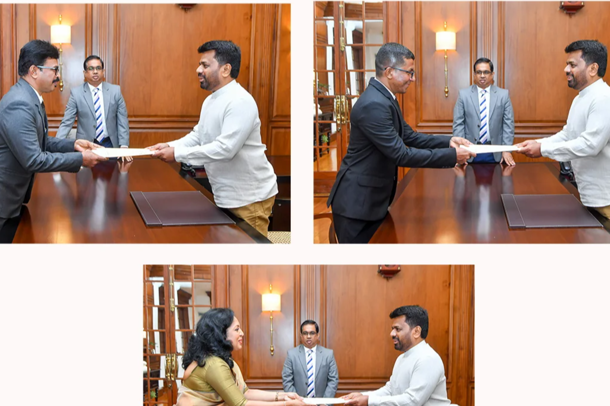 யாழ். மாவட்ட நீதிபதி பி. சிவகுமார் உள்ளிட்ட மூவர் உயர் நீதிமன்ற நீதியரசர்களாக பதவியேற்பு | Three Sworn In As High Court Judges யாழ். மாவட்ட நீதிபதி பி. சிவகுமார் உள்ளிட்ட மூவர் உயர் நீதிமன்ற நீதியரசர்களாக பதவியேற்பு | Three Sworn In As High Court Judges