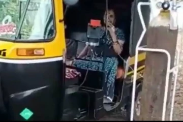 கொரோனாவால் பாதிக்கப்பட்ட நோயாளி பெண்ணுக்கு ஆட்டோவில் சிகிச்சை அளிக்கப்படும் அவலம்! வெளியான வீடியோ