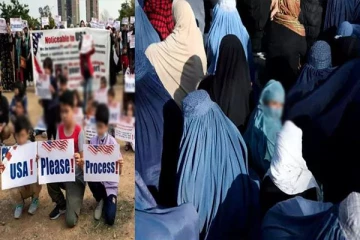 அமெரிக்காவில் குடியேற காத்திருக்கும் ஆப்கானியர்கள்