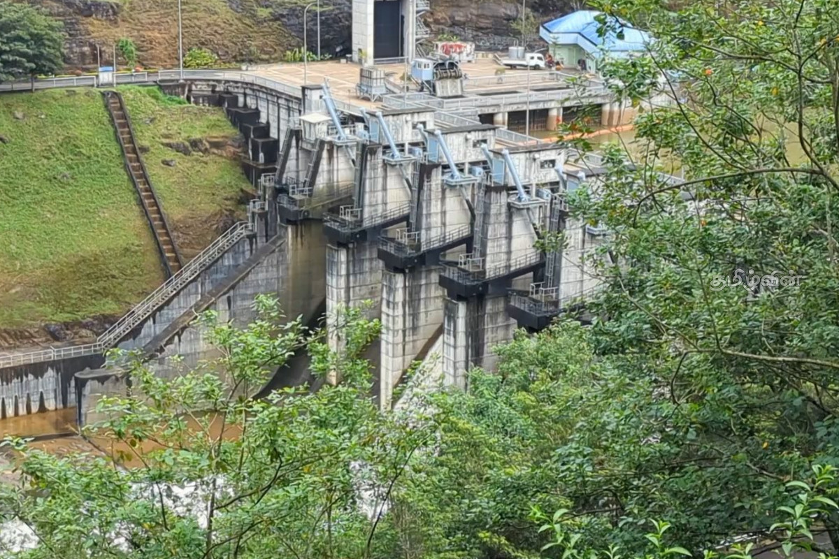 மேல் கொத்மலை நீர்த்தேக்கத்தின் வான்கதவு திறப்பு | Opening Spillway Gates Upper Kotmale Reservoir மேல் கொத்மலை நீர்த்தேக்கத்தின் வான்கதவு திறப்பு | Opening Spillway Gates Upper Kotmale Reservoir
