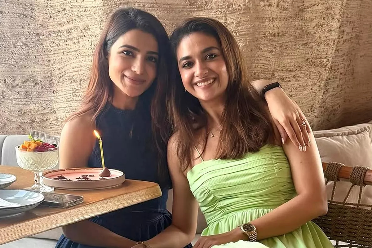 கீர்த்தி சுரேஷுக்கு குடிப்பழக்கம் இல்லை! வேறு ஒரு பழக்கம் இருக்கு.. சமந்தா ஓபன் டாக் | Samantha Says Keerthy Suresh Does Not Drink