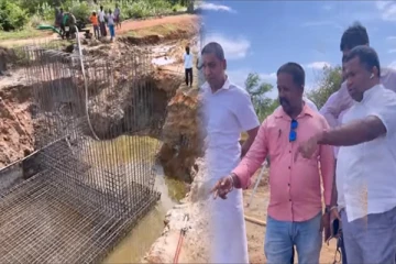 திருகோணமலை வெருகல் ஆற்றின் கட்டையார் பாலத்தின் நிர்மாணப் பணிகள் கண்காணிப்பு(Photos)
