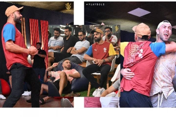 “ஸ்வீட் எடு...கொண்டாடு”.... மும்பையின் வெற்றியை கொண்டாடிய பெங்களூரு அணியினர் - வைரலாகும் போட்டோக்கள்