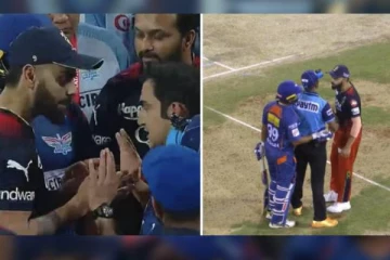 விராட் கோலி-கவுதம் கம்பீர் இடையே வெடித்த வாக்குவாதம்..!மைதானத்தில் ஏற்பட்ட உச்சக்கட்ட பரபரப்பு: வீடியோ