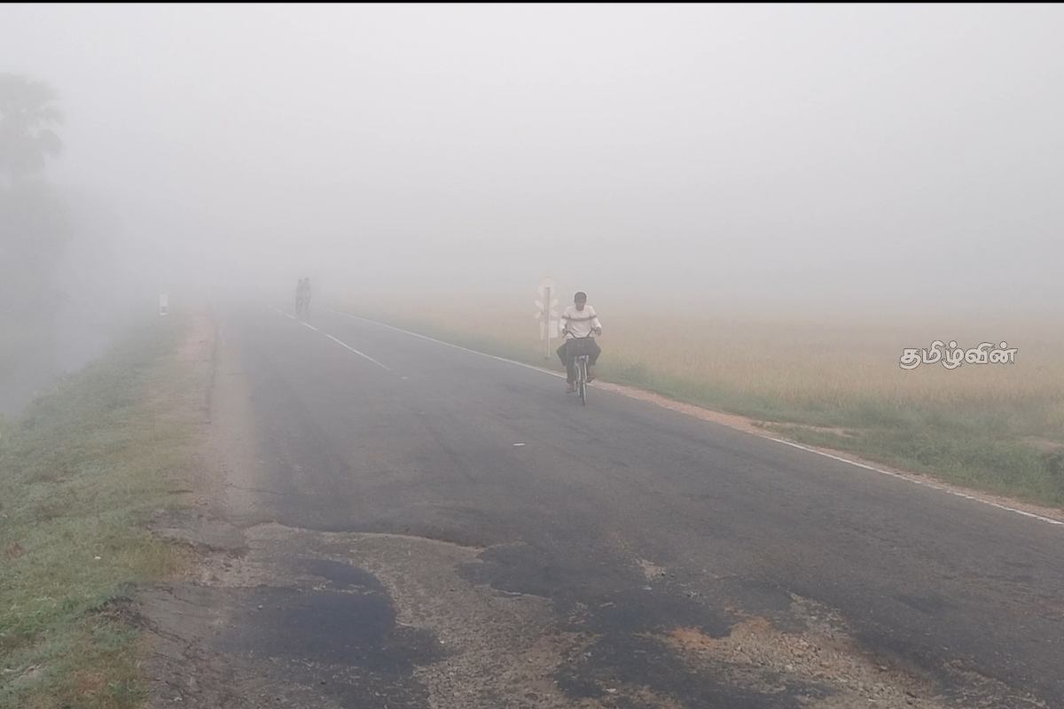 கந்தளாயில் கடும் பனிமூட்டம்: மக்களின் இயல்பு வாழ்க்கை பாதிப்பு | Kantalai Weather Update கந்தளாயில் கடும் பனிமூட்டம்: மக்களின் இயல்பு வாழ்க்கை பாதிப்பு | Kantalai Weather Update