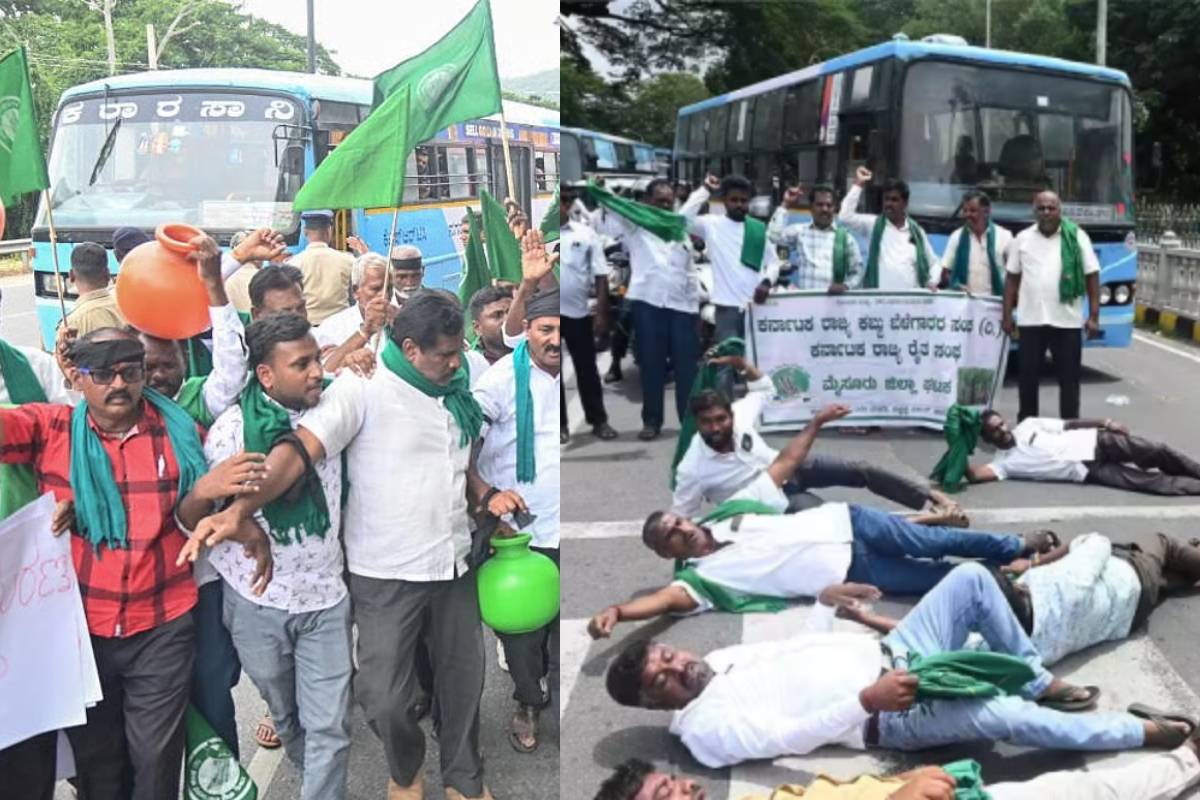 கிழித்தெறியப்பட்ட முதல்வர் விஜய் போஸ்டர் - கர்நாடகாவில் தீவிரமடையும் காவேரி போராட்டம் | Karnataka Protest Against Open Cauvery Water To Tn கிழித்தெறியப்பட்ட முதல்வர் விஜய் போஸ்டர் - கர்நாடகாவில் தீவிரமடையும் காவேரி போராட்டம் | Karnataka Protest Against Open Cauvery Water To Tn