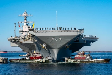 இஸ்ரேலுக்கு உதவ காத்திருக்கும் அமெரிக்க போர்க்கப்பல்; USS Gerald R Ford பற்றிய திகில் தகவல்கள்