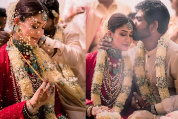 கணவன் மனைவியான நயன்தாரா விக்னேஷ் சிவன் - நடந்துமுடிந்த திருமணத்தின் புகைப்படங்கள்