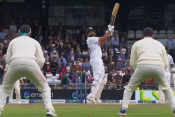 மிரட்ட நினைத்த இங்கிலாந்து வீரர்! அசால்ட்டாக  சிக்ஸர் பறக்க விட்ட ரோகித்: வைரலாகும் வீடியோ