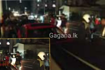 ඊයේ රාත්‍රියේ බිහිසුණු අනතුරක්..තරුණයෙක් මෝටර් රථයකින් කළ හරියක් මෙන්න..