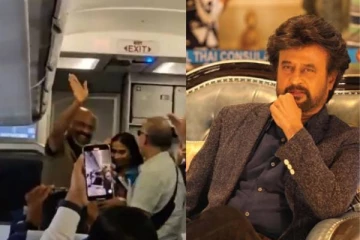 விமானத்தில் சத்தம் போட்ட ரசிகர்!! ரஜினி செய்த செயல்.. வைரல் வீடியோ