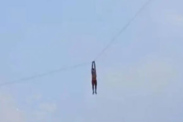 இளைஞரை ஆகாயத்திற்கு தூக்கிச்சென்ற பட்டம் - அதிர்ச்சி வீடியோ - தமிழ்நாடு