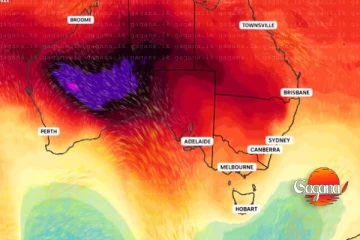 අධික උෂ්ණත්වය සමඟ ඕස්ට්‍රේලියාවේ පැත්තක් ගිනියම් වෙයි - වහාම ඉවත් වෙන්නැයි දන්වයි