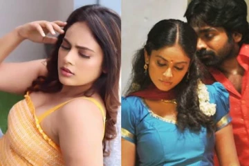 என்ன குமுதா இதெல்லாம்!! வாய்ப்பிற்காக ஆடையை குறைத்து போட்டோஷூட் வெளியிடும் விஜய்சேதுபதி பட நடிகை