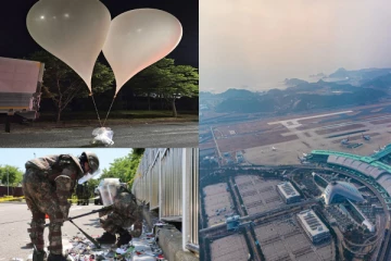 பறந்து வந்த பலூன்களால் மூடப்பட்ட விமான நிலையம் - பலூனில் என்ன இருந்தது தெரியுமா?