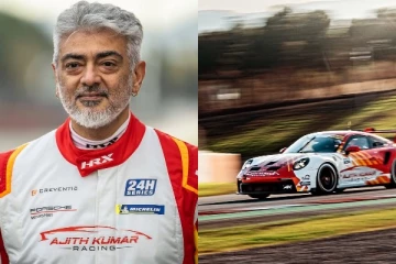 அஜித் பங்கேற்றுள்ள கார் ரேஸில் ஒலித்த ஆலுமா டோலுமா பாடல்.. வீடியோ இதோ