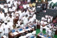 சட்டமன்றத்திலிருந்து திமுக எம்.எல்.ஏ.க்கள் குண்டுக்கட்டாக வெளியேற்றம்
