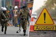 மோட்டார் சைக்கிள்கள் நேருக்கு நேர் மோதி விபத்து : இரு மாணவர்கள் உட்பட நால்வர் காயம்