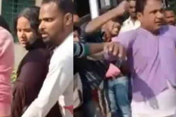 ஹோட்டலில் காதலனுடன் மனைவி - நடுரோட்டில் சரமாரியாக தாக்கிய கணவன்!