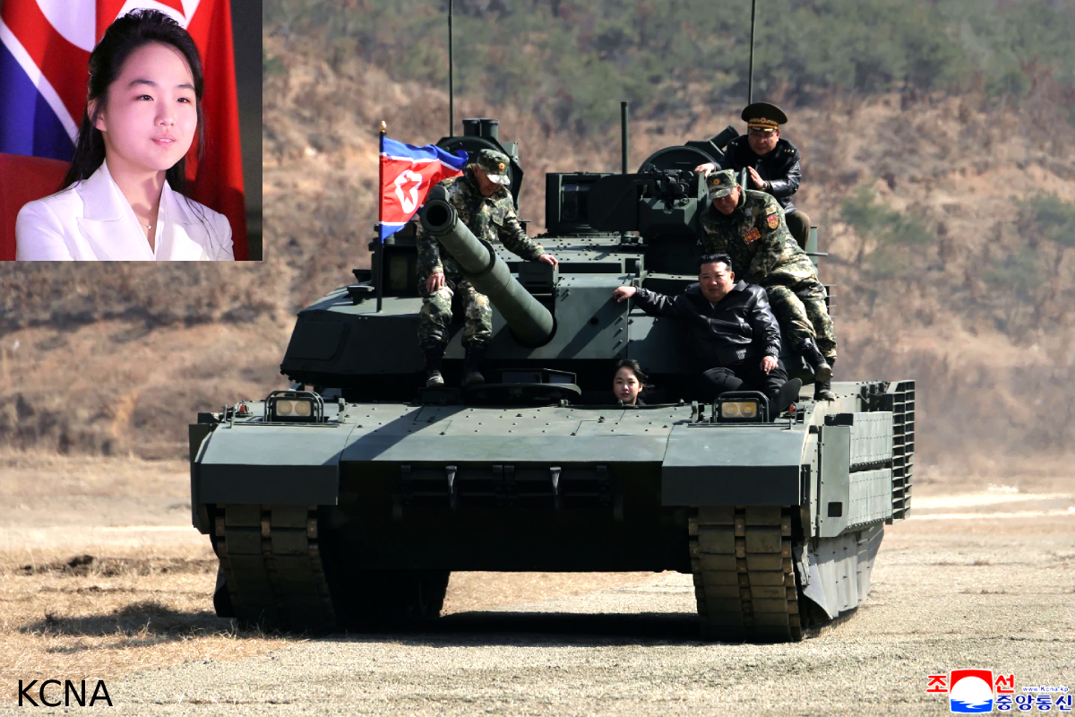Kim Jong Un daughter tank, North Korea military parade, Kim family succession, North Korea propaganda video, Kim’s daughter future leader, North Korea military show #NorthKorea #KimJongUn #KimDaughter #MilitaryShow #TankDrive #GlobalNews #AsiaPolitics
