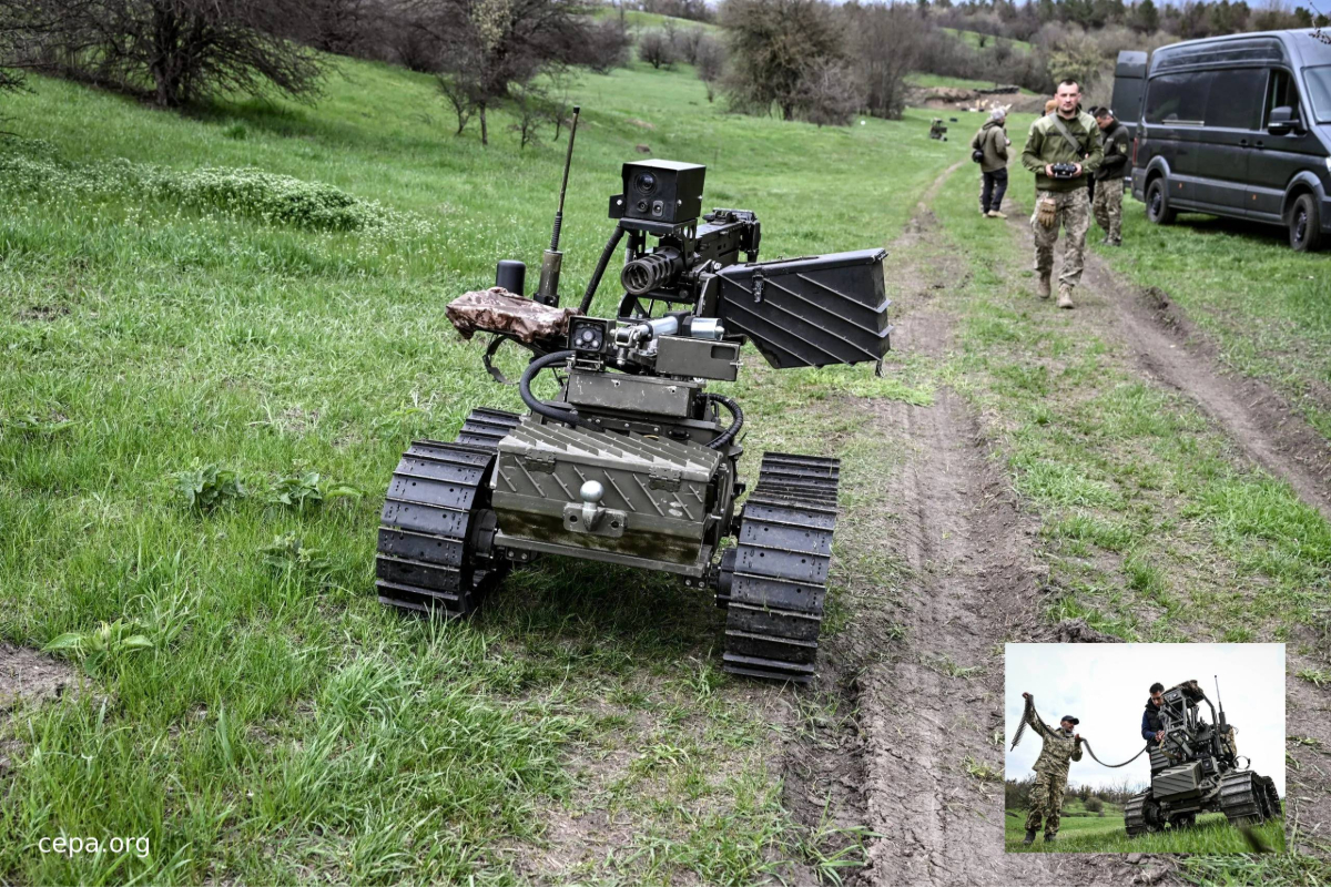ukraine bomber drones drop ground robots ukraine bomber drones drop ground robots