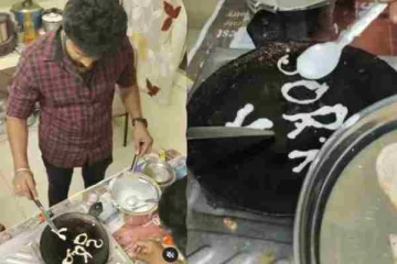 தோசையில் Sorry சுட்டு கொடுத்து மன்னிப்பு கேட்கும் பிரபல சீரியல் நடிகர்.. யார், யாருக்காக பாருங்க