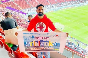 உலகக் கிண்ண காற்பந்து போட்டித்தொடரில் சர்வதேசத்தை ஈர்த்த இலங்கை தமிழ் இளைஞன்