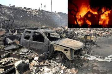 அமெரிக்காவில் 3000 ஏக்கர் பரப்பளவில் பரவியுள்ள 3 காட்டுத்தீ., 30000 பேர் வெளியற்றம்