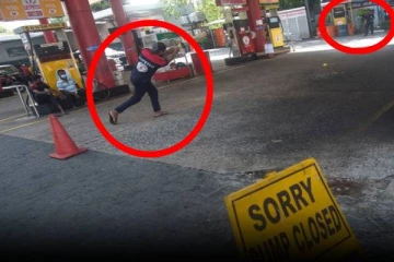 கிரிகெட் கிரவுண்டான எரிபொருள் நிரப்பு நிலையம்;  சர்வதேச அளவில் பேசுபொருளான இலங்கை !