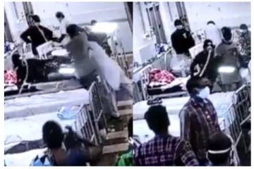 கொரோனா வார்டில் சிகிச்சையளித்த நர்ஸ் மீது பாய்ந்து பாலியல் தாக்குதல் - நெஞ்சை திடுக்கிட வைத்த வீடியோ!