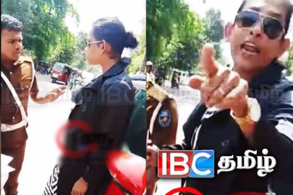 நடுவீதியில் காவல்துறையினருடன் முரண்பட்ட பெண்! தீயாய் பரவும் காணொளி