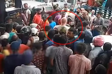ரஷ்ய பிரஜையால் எரிபொருள் நிரப்பு நிலையத்தில் அமைதியின்மை (படங்கள்)