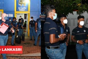 வெஸ்ட் இண்டீஸ் அணியுடனான கிரிக்கெட் தொடரில் பங்கேற்க புறப்பட்டு சென்ற இலங்கை வீரர்கள்! வெளியான புகைப்படம்