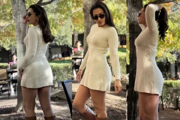 மெட்ராஸ் பட நடிகை கேத்ரின் தெரசா.. வெளிநாட்டில் ஷார்ட் உடை போட்டோஷூட்