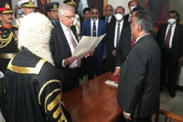 ஜனாதிபதியாக  ரணில் விக்ரமசிங்க பதவிப்பிரமாணம்!!