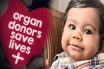 ஐந்து பேருக்கு மறுவாழ்வு அளித்த 10 மாத பெண்குழந்தை