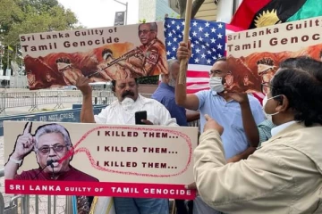 'இனப்படுகொலையாளி கோட்டா' அதிர்ந்தது நியூயோர்க் நகரம்