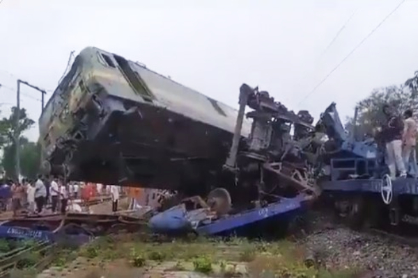 Freight trains collide in Odisha