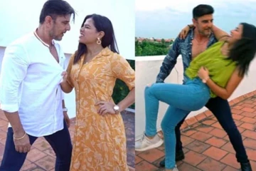 24 வயது காதலியுடன் 57 வயது நடிகர் போட்ட ஆட்டம்... வைரல் காணொளி இதோ