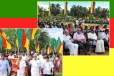 மாங்குளத்தில் நடைபெற்ற தமிழரசு கட்சியின் கூட்டத்தில் கட்டப்பட்டது ஈபிடிபி கொடியை ஒத்த கொடியா..!
