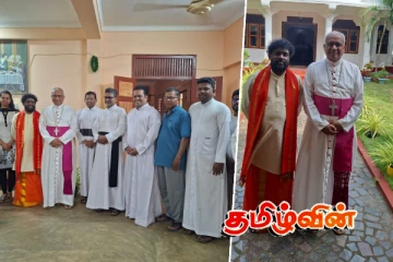 சுவிற்சர்லாந்திலுள்ள பல்சமய இல்லம் தொடர்பாக மன்னார் ஆயருடன் கலந்துரையாடல்