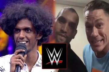 பிரபல WWE வீரரை தமிழ் பாடல் பாடவைத்த விஜய் டிவி பாலா - வைரலாகும் Video!