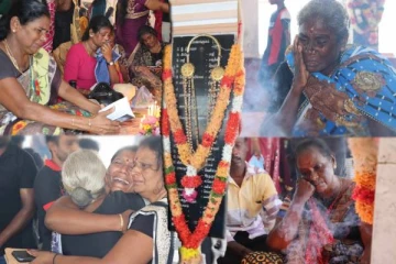 உறவுகளின் கண்ணீரால் நனைந்த முல்லைத்தீவு சுனாமி நினைவாலயம் (படங்கள்)