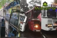ஹட்டனில் விபத்தில் சிக்கிய பேருந்து!