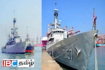 கொழும்புத்துறைமுகத்திற்கு வந்துள்ள வெளிநாட்டு போர்க்கப்பல்