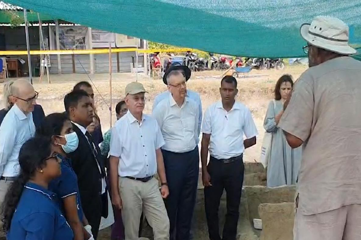 யாழ் செம்மணியில் ஐரோப்பிய ஒன்றிய சிறப்புப் பிரதிநிதிகள் | European Union Representatives At Jaffna Semmani
