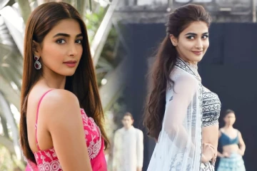 சிவப்பு ரோஜா இதழ் போல் சிலையாய் நின்ற பூஜா ஹெக்டே - மெய்மறந்த ரசிகர்கள்