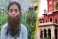 முகத்தில் தாடி போல் 20 ஆயிரம் தேனீக்கள்! கெத்து காட்டிய கோவை மாணவி