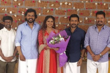 கார்த்திக்கு ஜோடியாக அதிதி ஷங்கர் நடிக்கும் படத்தின் பூஜை, யாரெல்லாம் கலந்து கொண்டனர் பாருங்க..